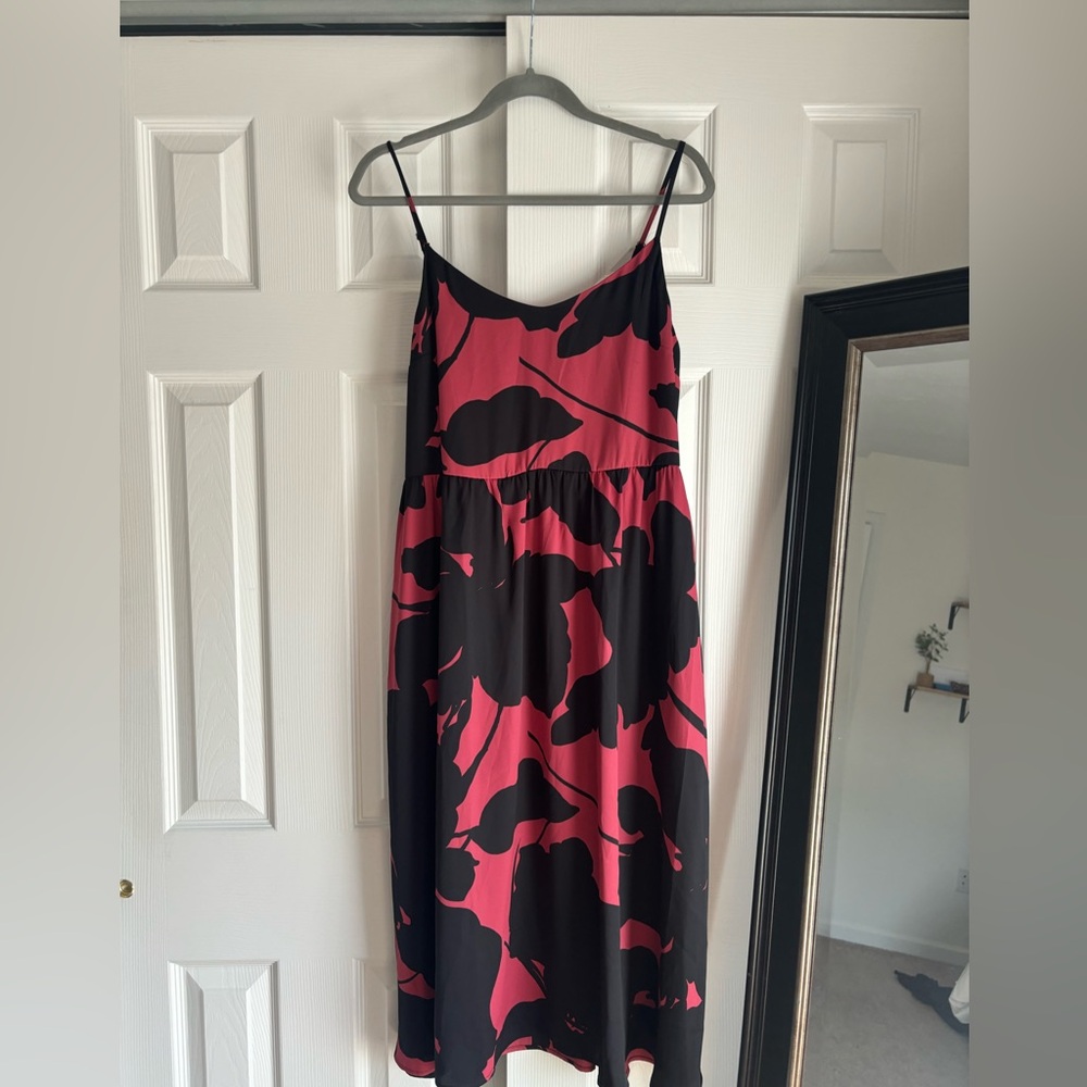 Loft Floral Midi Dress